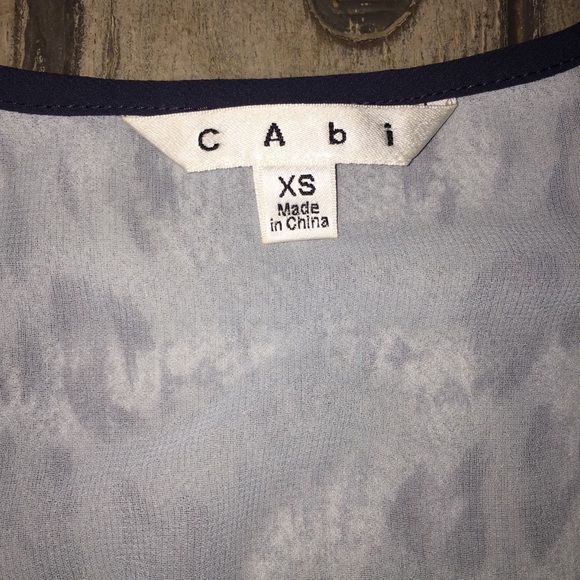 CAbi #253 Mixed Print Tunic Sleeveless Lined Sz XS Spring Summer Layering - Picture 10 of 11